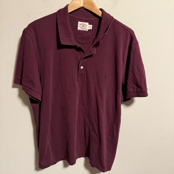 Brooks Brothers Red Fleece Maroon Cotton Polo- Size XL - Picture 1 of 13